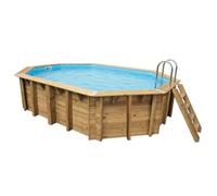 Ubbink OCEA Piscine hors sol Octogonal Bois