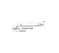 Ubbink Terminal horizontal Rolux Renofit 60/100 avec coude 60/100 Réf.229411