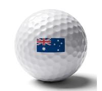 UBBVPKY Balles De Golf Amusantes Imprimées Drapeau Commonwealth D'Australie - Cadeaux pour Tous Golfeurs Cadeaux Insolites pour Passionnés De Enfants Papas Hommes Accessoires Tendance pour Golfeurs