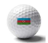 UBBVPKY Balles De Golf Imprimées du Drapeau De La République D'Azerbaïdjan - Cadeaux pour Tous Golfeurs Cadeaux Insolites pour Passionnés De Enfants Papas Hommes Accessoires Tendance pour Golfeurs