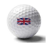 UBBVPKY Balles De Golf Personnalisées Imprimées Cadeau Original Amusant pour Golfeurs avec Une Balle De Golf Aux Couleurs du Drapeau du Royaume-Uni D'Irlande Cadeau Insolite pour Amateurs De Tournois