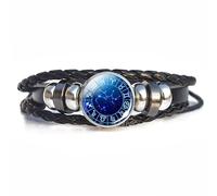 UBBVPKY Bracelet 12 Constellations Du Zodiaque Pour Femme Et Homme, Bracelet En Cuir Synthétique, Horoscope, Astrologie, Tendance, Réglable, Pour Couple, Amitié, Sagittaire