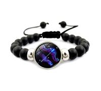 UBBVPKY Bracelet De Perles Fait Main Avec 12 Constellations - Tendance Avec Signe Du Zodiaque Bracelet Astrologique Pour Couple Bijoux Pour Hommes Et Femmes Sagittaire