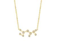 UBBVPKY Collier Constellation 12 Signes Du Zodiaque Pendentif Collier Horoscope Chaîne Avec Pendentif Diamant Constellations Astrologie Collier Cadeaux D'Anniversaire Pour Femmes Hommes Sagittaire
