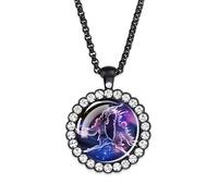 UBBVPKY Collier Constellation Phosphorescent Pour Femme Avec Pendentif Signe Du Zodiaque En Diamant Collier Astrologique Horoscope Constellation Bijoux Cadeau Pour Femme Et Homme Gémeaux