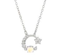 UBBVPKY Collier Pendentif Zodiaque Tendance Étoile Pierre De Lune 12 Constellations Horoscope Colliers Délicats Pour Femmes Bijoux D'Anniversaire Cadeau Couple Scorpion