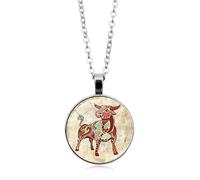 UBBVPKY Collier Rond Lumineux Avec Pendentif Zodiaque Pour Homme Et Femme Chaîne De Pull Lumineuse Avec Signe Astrologique Constellation Cadeau Pour Couple Taureau
