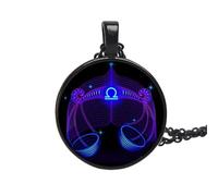 UBBVPKY Collier Tendance Avec Pendentif Signe Astrologique Et Constellation Style Vintage Rond Avec Chaîne Ajustable Bijou Astrologique Pour Homme Et Femme Cadeau Idéal Pour Un Couple