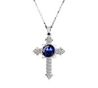 UBBVPKY Collier Vintage Tendance Avec Pendentif Croix Et 12 Constellations Chaîne Ajustable Signe Astrologique Horoscope Bijoux Pour Femmes Et Hommes Gémeaux