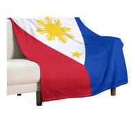 UBBVPKY Couverture Polaire en Flanelle À Motif 3D pour Canapé Motif Drapeau De La République des Philippines Ultra Douce Légère Et Confortable Idéale pour Lit Canapé Et Fauteuil (80X100Cm)