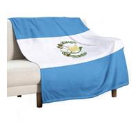 UBBVPKY Couverture Polaire en Flanelle pour Canapé Grande Taille Douce Moelleuse Et Épaisse Motif Drapeau De La République du Guatemala Réversible en Microfibre 180X200Cm