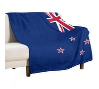 UBBVPKY Couverture Polaire en Flanelle pour Lit Canapé Fauteuil Douce Confortable Et Chaude Motif Drapeau Néo-Zélandais Légère Et Moelleuse pour Canapé-Lit Double 180X200Cm