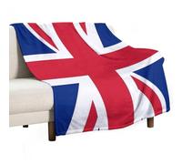 UBBVPKY Couverture Polaire en Flanelle pour Lit Canapé Fauteuil Douce Et Chaude Motif Drapeau du Royaume-Uni Légère Et Moelleuse Idéale pour Un Canapé-Lit Ou Une Chaise 180X200Cm