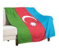 UBBVPKY Couverture Polaire en Microfibre pour Adulte Douce Chaude Moelleuse Et Légère Motif Drapeau De La République D'Azerbaïdjan Imprimée en 3D pour Lit Canapé Fauteuil 180X200Cm