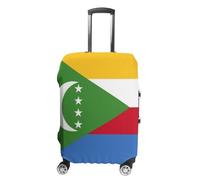 UBBVPKY Housse De Protection Lavable Pour Valise - Housse De Protection Élastique Lavable Pour Valise De Voyage Avec Imprimé Drapeau Des Comores Convient Aux Bagages De 18 À 32 Pouces