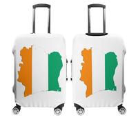 UBBVPKY Housse De Protection Pour Valises Motif Drapeau De La Côte D'Ivoire Lavable Et Réutilisable Élastique Pour Valises De 18 À 32 Pouces