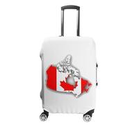 UBBVPKY Housse De Valise Avec Imprimé Drapeau Du Canada Tendance | Protection De Bagage | Housse De Protection Élastique Et Lavable Pour Valise À Roulettes - Décoration De Protection
