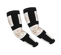 UBBVPKY Manchons De Bras Unisexes Imprimés Drapeau Du Peuple Démocratique Algérien Respirants Et Rafraîchissants Pour Dissimuler Les Tatouages Protection Uv Compression Moyenne Pour Gamers