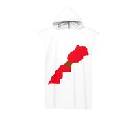 UBBVPKY Serviette Poncho À Capuche avec Drapeau du Royaume du Maroc - Serviette De Plage Surdimensionnée en Microfibre À Séchage Rapide pour Le Surf Et La Natation - Unisexe