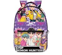 UBBY Demon Hunters Sac à dos d'école pour enfants imprimé en 3D pour étudiants 41 x 30 x 14 cm (16 pouces) Style mignon Sac à dos d'école pour enfants Sacs à dos pour adolescents et enfants Sacs à