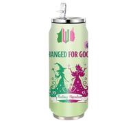 UBBY Elphaba Bouteille d'eau en acier inoxydable 500 ml Bouteille de sport pliable en acier inoxydable Dorothy Gale avec paille Design amusant de dessin animé pour enfants et adultes (GOOD)