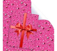 UBBY Lot de 5 feuilles de papier cadeau Hollow Knight - 51 x 75 cm - Papier cadeau durable - Pour anniversaires d'enfants, fête, rangement, décoration festive (rose)