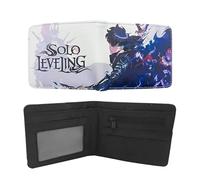 UBBY Solo Leveling Porte-cartes pour homme Porte-cartes Porte-cartes Portefeuille Enfant Porte-monnaie Garçon Cartoon avec compartiment à monnaie avec fermeture éclair Enfants 11,5 x 9 x 2 cm, Blanc