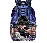 UBBY Solo Leveling Sac à dos d'écolier pour enfant imprimé en 3D - 41 x 30 x 14 cm - Style cool - Sac à dos d'écolier pour adolescents et enfants - Sacs à livres, Statue en pierre, Mittelgroße