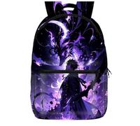 UBBY Solo Leveling Sac à dos d'écolier pour enfant imprimé en 3D - 41 x 30 x 14 cm - Style cool - Sac à dos d'écolier pour adolescents et enfants - Sacs à livres, Avec le dragon, Mittelgroße