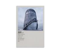 UBCJ Rammstein ZEIT Poster mural décoratif pour chambre à coucher, 30 x 45 cm, sans cadre