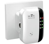 Ubcwin Extension WiFi 2025, amplificateur WiFi, répéteur WiFi, couvre jusqu'à 3000 m² et 45 appareils, booster Internet - avec port Ethernet, configuration rapide, amplificateur de signal sans fil