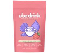UBE DRINK - Poudre d’Ube Premium 100% Naturelle - 100g - Igname Violette - Latte, Pâtisseries, Smoothies - Vegan, Sans Gluten, Sans Lactose, Sans Sucre (Fraise naturelle)