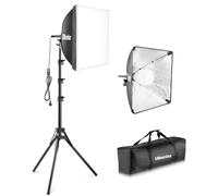 UBeesize - Kit d'éclairage Photo Softbox, kit d'éclairage continu 16 x 16 Pouces avec Prise E27 40 W 6500 K, éclairage Professionnel de Studio Photo pour Enregistrement