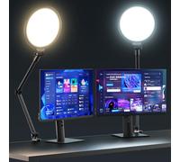 UBeesize Lampe de e 25,4 cm pour Streaming, Anneau Lumineux de Bureau avec Bras réglable, éclairage Zoom pour Bureau à Domicile, Jeux, balados, appels vidéo et Enregistrement