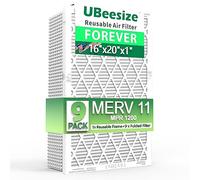 UBeesize MERV 11 MPR 1200 Lot de 9 filtres à air réutilisables 16 x 20 x 1 cm