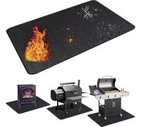 UBeesize Tapis Barbecue Sol, 122 x 178 cm Tapis Barbecue Revêtement en Silicone Double Face Tapis de Cheminée Imperméable y Duradero, Tapis Barbecue Sol Exterieur, Tapis de Protection de Sol