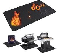 UBeesize Tapis épais de 152,4 x 91,4 cm sous Le Gril pour Barbecue extérieur, Tapis Ignifuge pour pelouse, fumoirs, barbecues à gaz, terrasse et Patio, Tapis de cheminée, Tapis de Foyer, Tapis de
