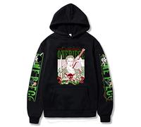 Ubeisy Symish Pull Anime One Piece Cartoon Print Luffy Zoro Ace Chopper Sweat Cool Enfants Confortable Fantasy Hoodie,005black,M1