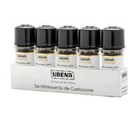 Ubena poivre noir entier Moulin à poivre a. 45g 5er Set 225g