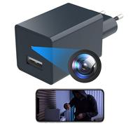UBEOK Camera Espion WiFi 1080P caméra de Surveillance sans Fil - Charcoal | Chargeur USB,1080p HD,détection de mouvement, Wi-Fi 2,4G,sécurité intérieure,appli mobile,visio et surveillance à distance