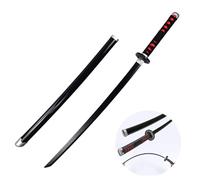 Ubephant Épée Katana de démon, Kamado Tanjirou Cosplay Épée Samouraï, Anime Demon en bambou, 104 cm Katana, pour cosplay et collectionneurs Anime Fan pour adulte