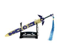 Ubephant Porte CléS Zelda, Zelda Décoration de Figurine, 20.5cm Pendentif en Métal Zelda Collection Figurine Accessoires de Cosplay Zelda Backpack Pandent Cadeaux d'anniversaire pour Enfants
