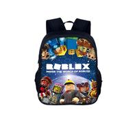 Ubephant Sac à Dos Roblx, Jardin d'enfants Roblx Cartable, 14in Enfants âgés de 3 à 5 ans Sac a Dos Enfant Élèves du Voyage Casual Daypacks, Cadeau Backpack pour Fans