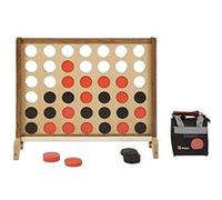 Uber Games Giant 4 in a Row - 3 pieds de large x 2,5 pieds de haut - pièces de 3 pouces rouges et noires G