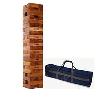 Uber Games Jeu de Blocs géant 150cm Verni Hardwood : Taille Géant | Fabriqué avec des matériaux d'excellente qualité