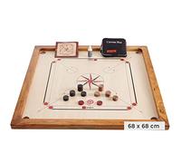 Uber Games Lot de Planches de Carrom compactes de 4 kg | Planche de Carrom 68 × 68 cm, bois dur écologique