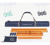 Ubergames - Prof. Ladder Golf - Spin Ladder Set - Vert/Gris - Real Golf Bolas - Dans un sac de luxe