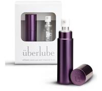 Uberlube Lubrifiant Premium Silicone - Kit de Voyage (Aubergine - 15 ml) | Sans Parfum, Compatible avec le Latex, Résistant à l'Eau, Lubrifiant Liquide Longue Durée, Lubrifiant Intime pour Couples