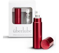 Uberlube Lubrifiant Premium Silicone - Kit de Voyage (Rouge - 15 ml) | Sans Parfum, Compatible avec le Latex, Résistant à l'Eau, Lubrifiant Liquide Longue Durée, Lubrifiant Intime pour Couples