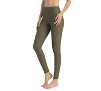 Ubestyle Pantalon de bain taille haute UPF 50+ pour femme - Legging de natation - Protection solaire, vert olive, Taille M